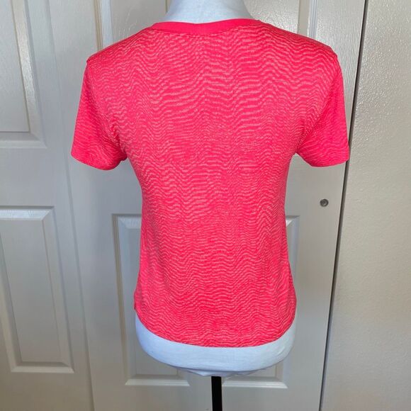 Lululemon Train to Be Seamless Short Sleeve T-Shirt Ripple Wave Flare / Peach Sa - Picture 3 of 10